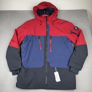 Obermeyer Cirque Jacket Mens Large Rustic Red Ski Hooded Waterproof 15K $349